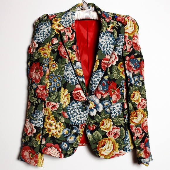 Zara Jackets & Blazers - Zara Woman Beautiful & Vibrant Floral Blazer